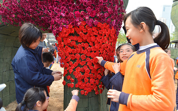 賽馬會學童鑲嵌花壇 活動花絮