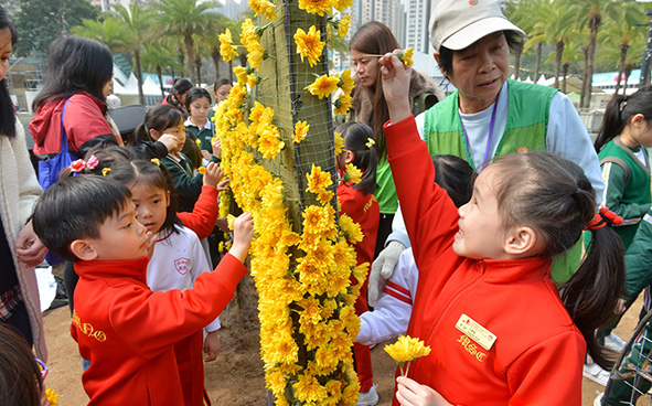 賽馬會學童鑲嵌花壇 活動花絮