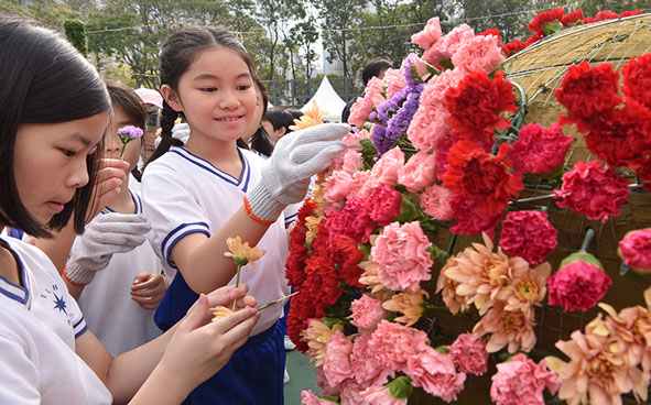 賽馬會學童鑲嵌花壇 活動花絮