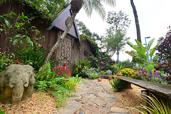 泰式庭院花圃 